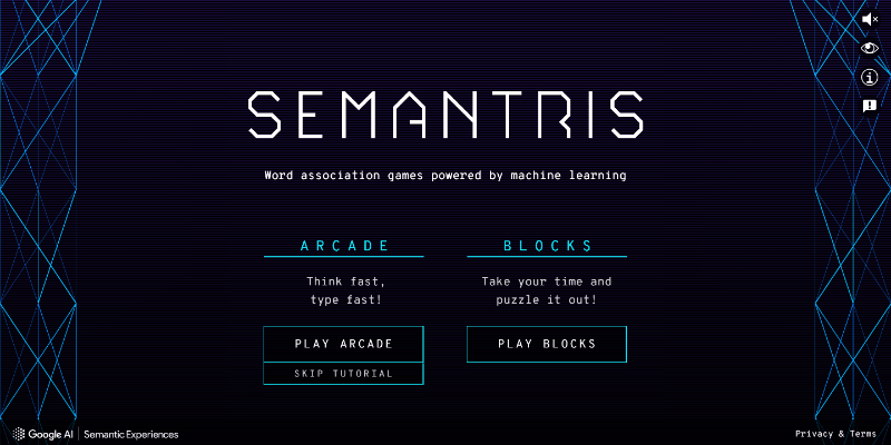 semantris homepage