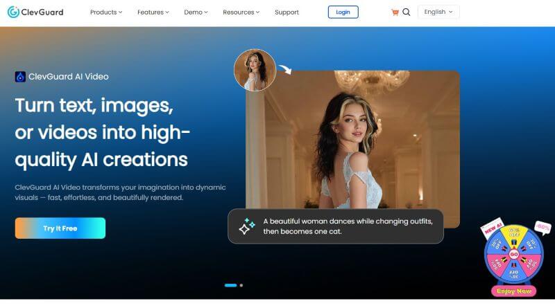 clevguard ai video interface