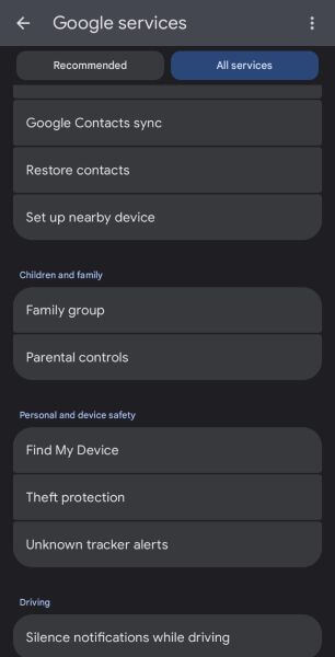 set up child’s device