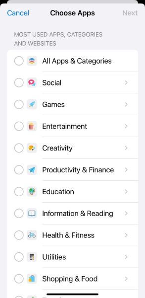 find the internet access apps