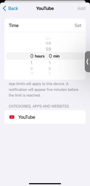 customize time limit