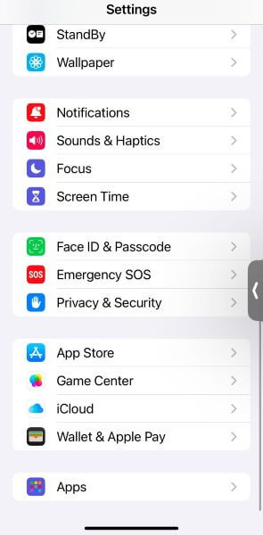 access screen time