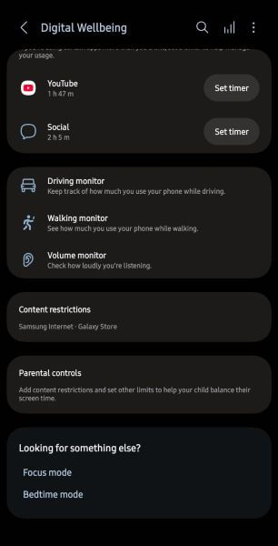 access the parental controls feature
on android
