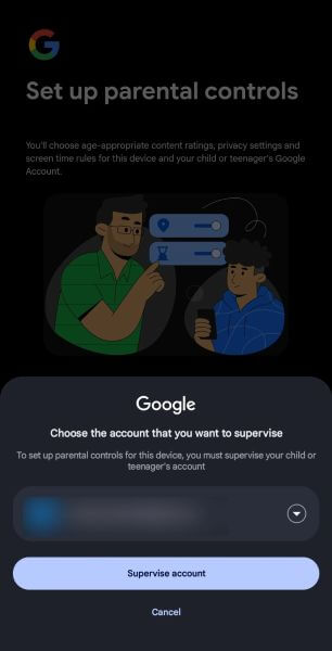 start setting up parental controls