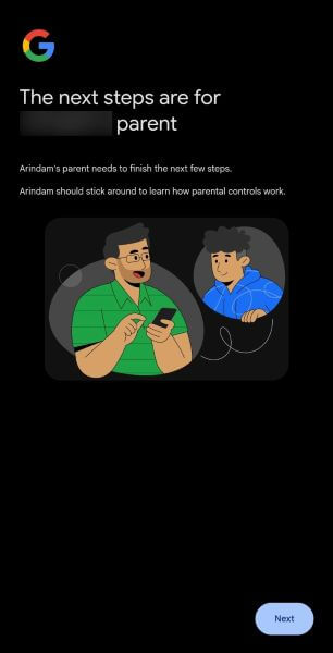 proceed with the setup
