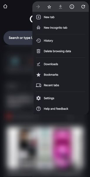 access google chrome settings