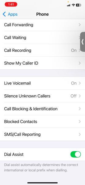 select the call blocking & identification option