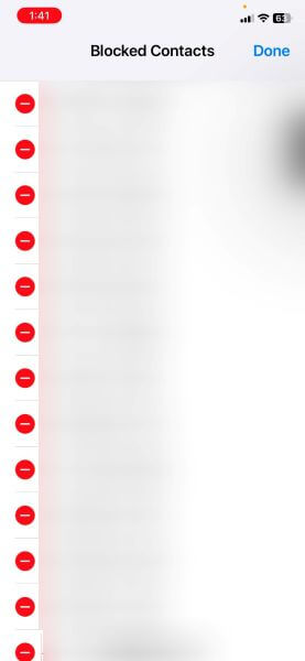 unblock a number