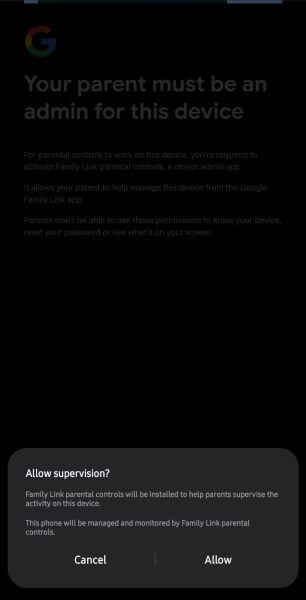 confirm supervision of your child’s device