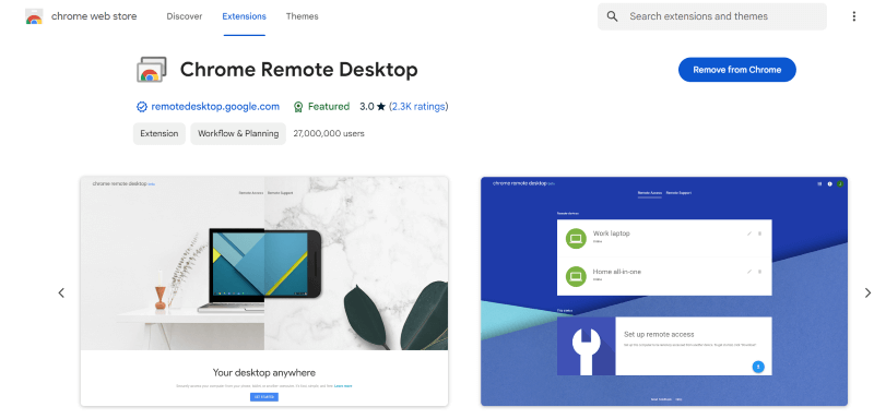 install remote access extension