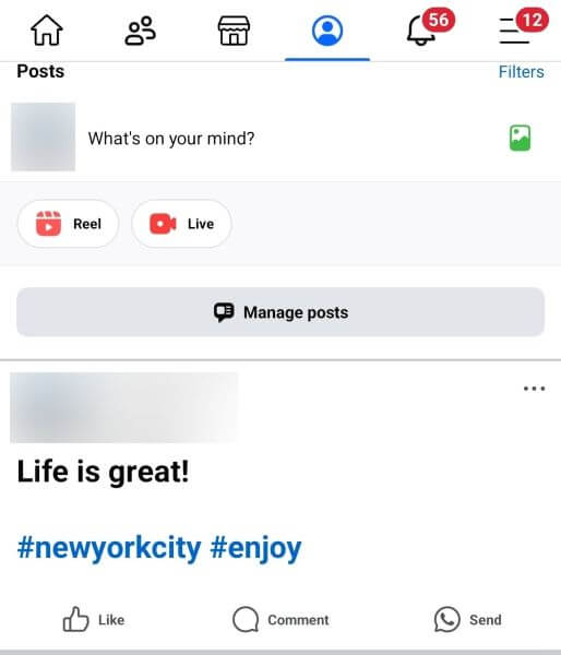 check the hashtags