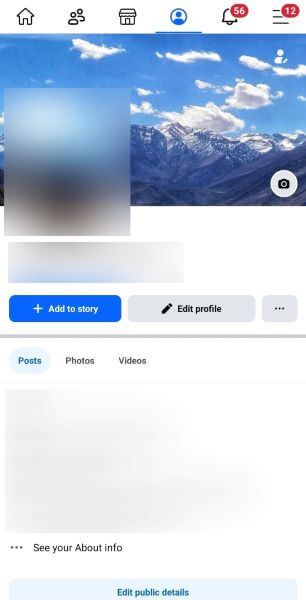 about section of facebook