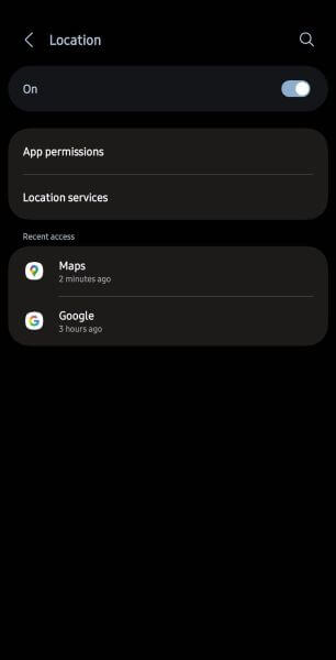 enable location services