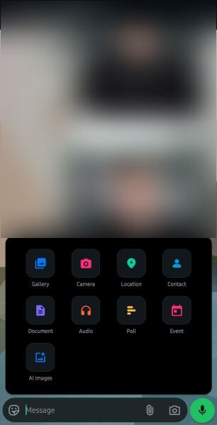 access location sharing on whatsapp