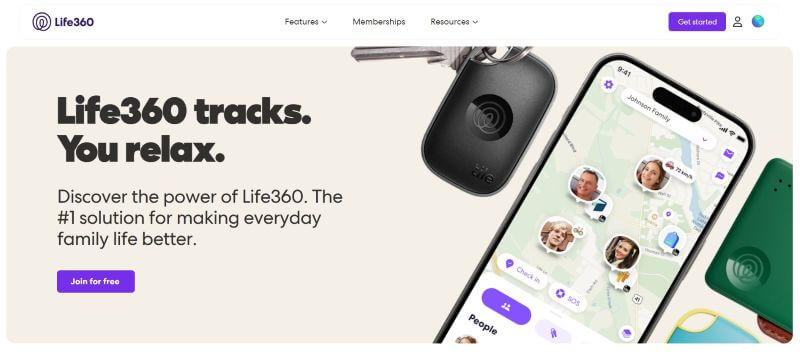 life360 webpage