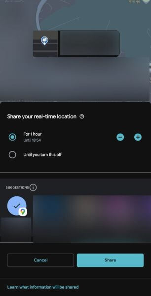share your location
