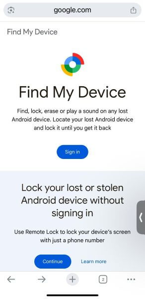 find my device on iphone