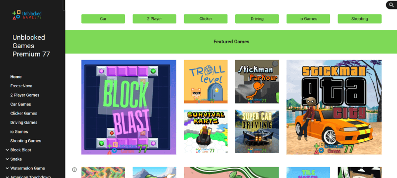unblocked games 77
game