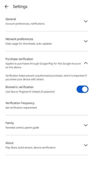 toggle the biometric option