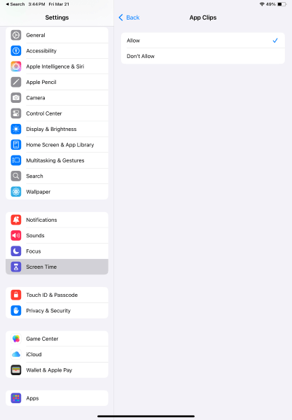 prevent app clips