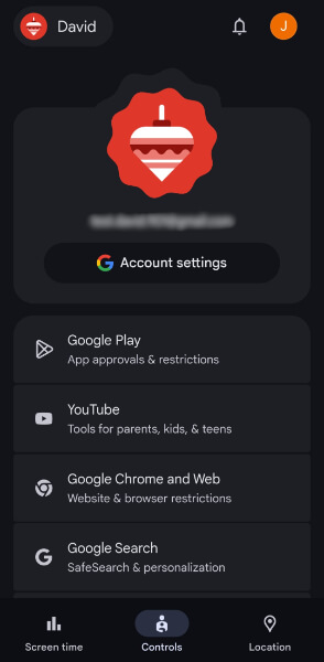 google family link dashboard