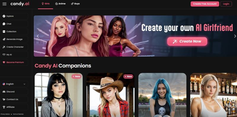 candy ai dashboard