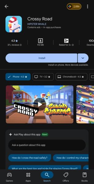 crossy road game for kids