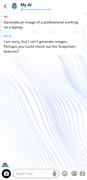snapchat my ai image
generation