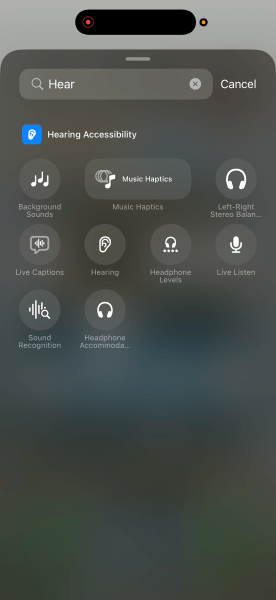 add the hearing control