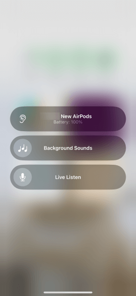 activate the live listen feature