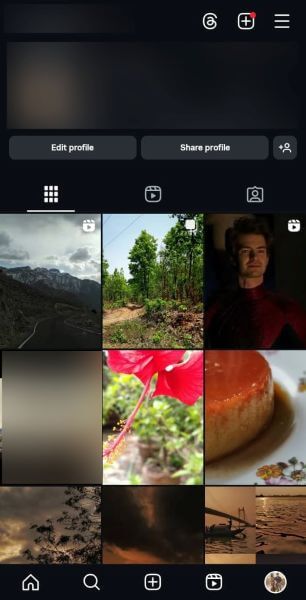 access instagram settings