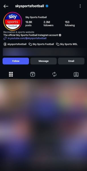 access the profile to block