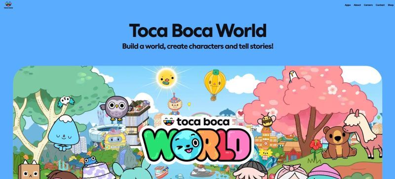 toca boca world homepage