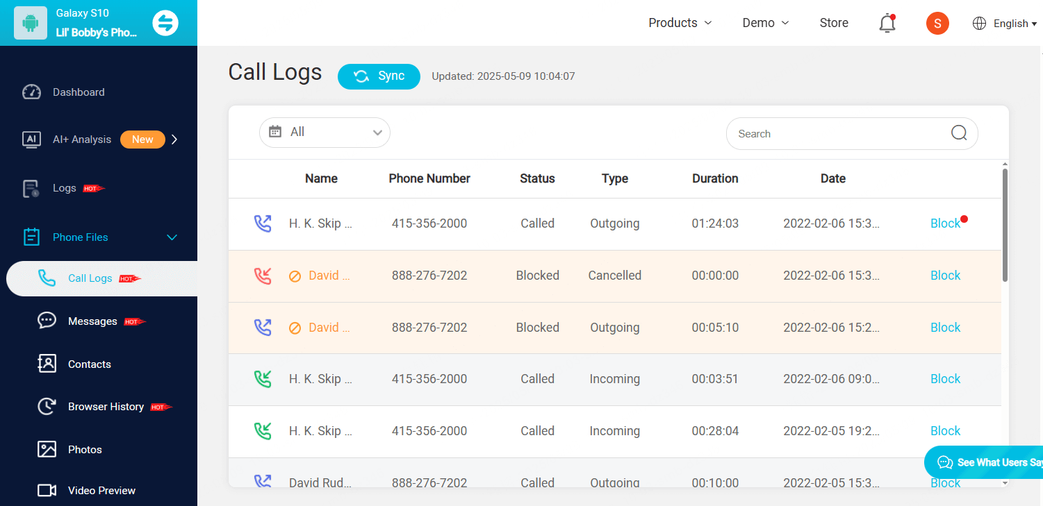 kidsguard pro check phone files