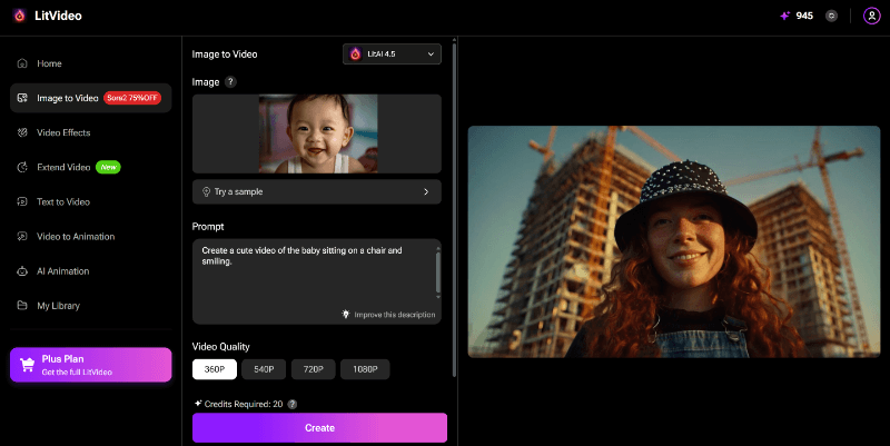 create image to video