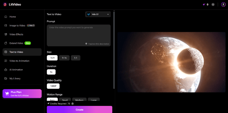 text to video window