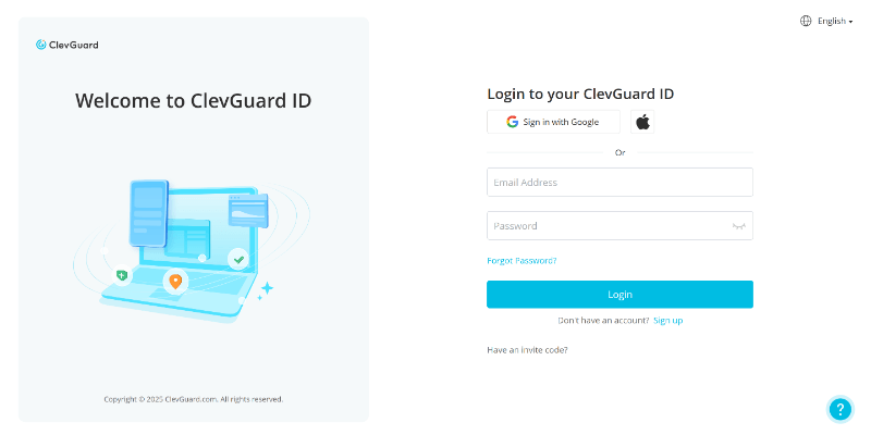 kidsguard pro login page