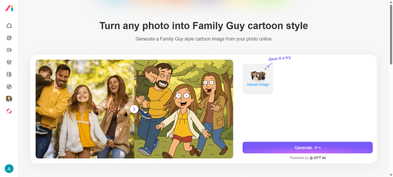access logo ai family guy character
creation feature