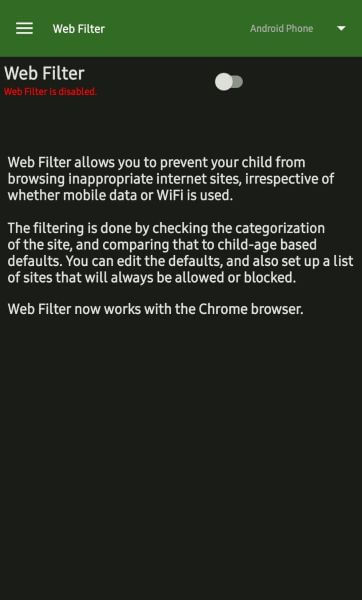 web filtering