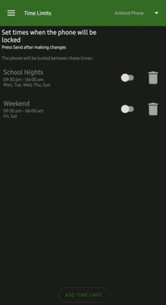 screen time management