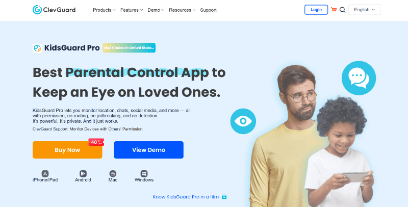 kidsguard pro homepage