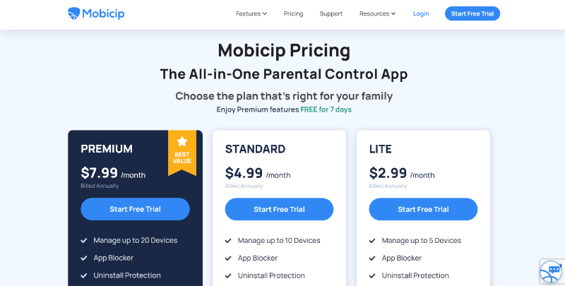 mobicip pricing