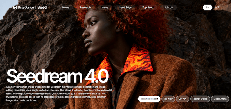seedream homepage