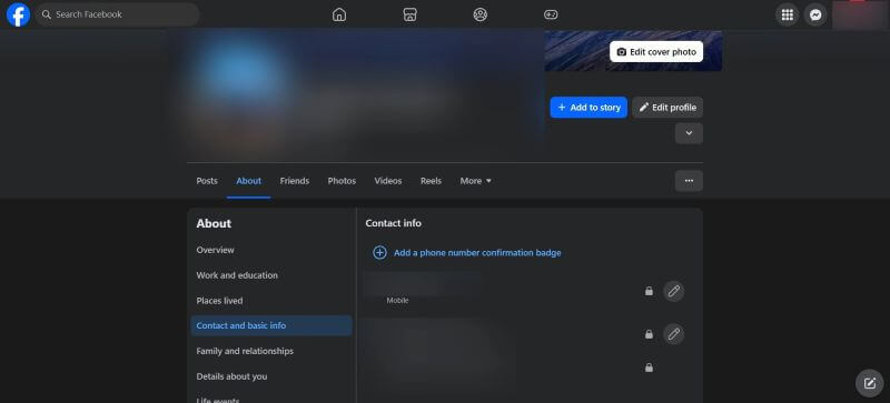 access the about tab of the person
on facebook