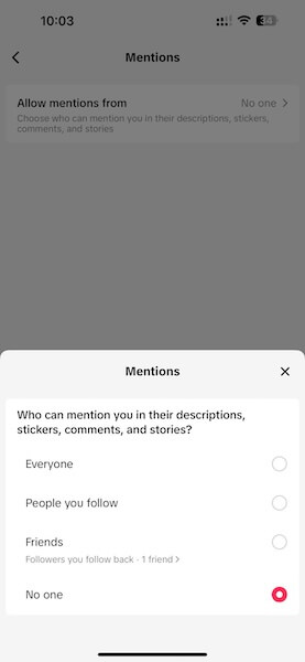 limit mentions and tags