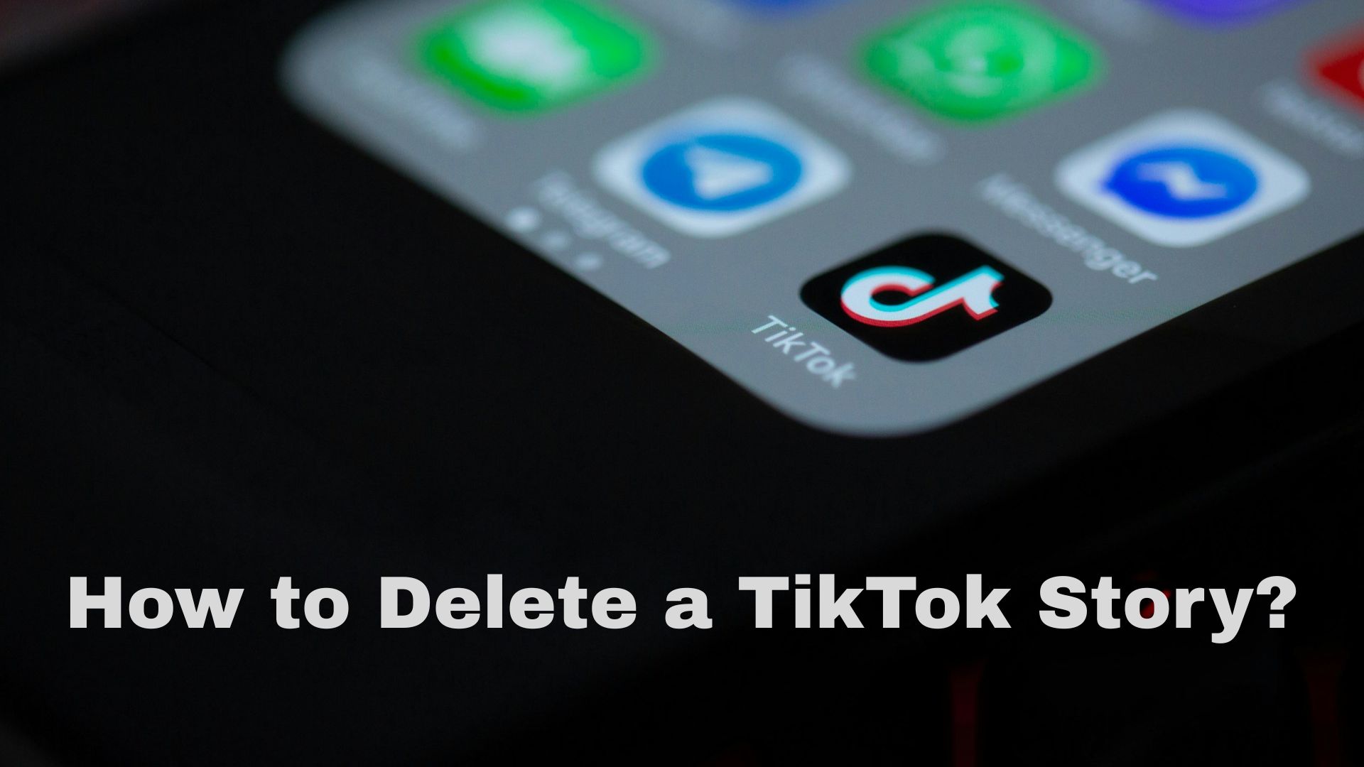 how to delete tiktok story