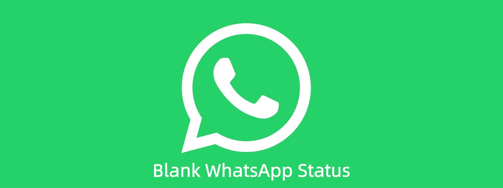 blank WhatsApp status symbol