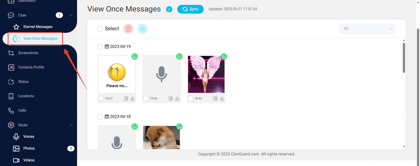 how to recover whatsapp view once photo