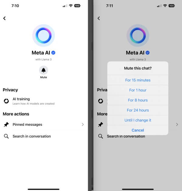 remove Meta AI from Messenger
