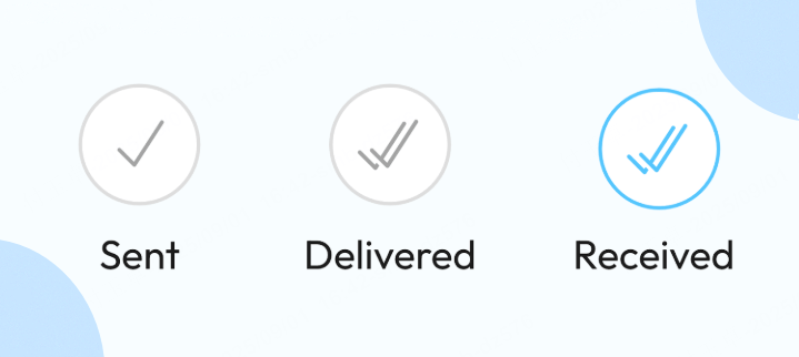 three indicators in WhatsApp